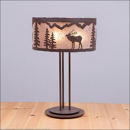 Avalanche Ranch - M69133AL-27 - Lamps - Table Lamps - Kincaid-Mountain Elk - Rustic Brown
