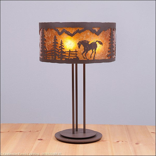 Avalanche Ranch - M69135AM-27 - Lamps - Table Lamps - Kincaid-Mountain Horse - Rustic Brown