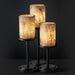 Justice Designs - ALR-8797-10-MBLK - Three Light Table Lamp - Alabaster Rocks! - Matte Black