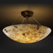 Justice Designs - ALR-9652-35-DBRZ-F1 - Semi-Flush Mount - Alabaster Rocks! - Dark Bronze