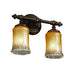 Justice Designs - GLA-8522-16-GLDC-DBRZ - Two Light Bath Bar - Veneto Luce™ - Dark Bronze