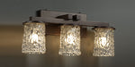 Justice Designs - GLA-8773-16-CLRT-DBRZ - Three Light Bath Bar - Veneto Luce™ - Dark Bronze