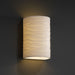 Justice Designs - PNA-1265-WAVE - Lantern - Porcelina™ - Faux Porcelain Resin