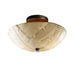 Justice Designs - PNA-9690-35-BANL-DBRZ - Semi-Flush Mount - Porcelina™ - Dark Bronze