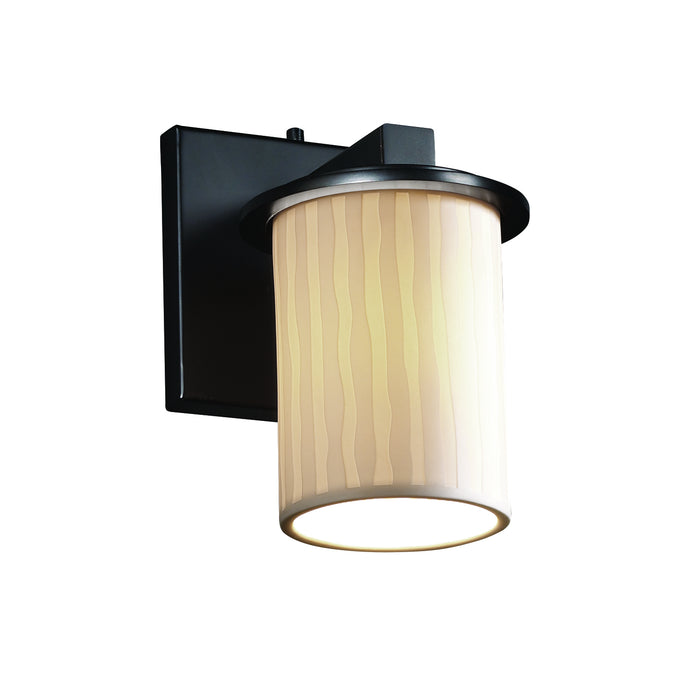 Justice Designs - POR-8771-10-WFAL-MBLK - Wall Sconce - Limoges - Matte Black