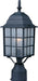 Maxim - 1052BK - One Light Outdoor Pole/Post Lantern - North Church - Black