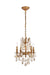 Elegant Lighting - 9204D17FG-GT/RC - Four Light Pendant - Rosalia - French Gold