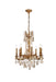 Elegant Lighting - 9208D24FG-GT/RC - Eight Light Chandelier - Rosalia - French Gold