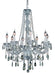 Elegant Lighting - 7958D28C-GT/RC - Eight Light Chandelier - Verona - Chrome