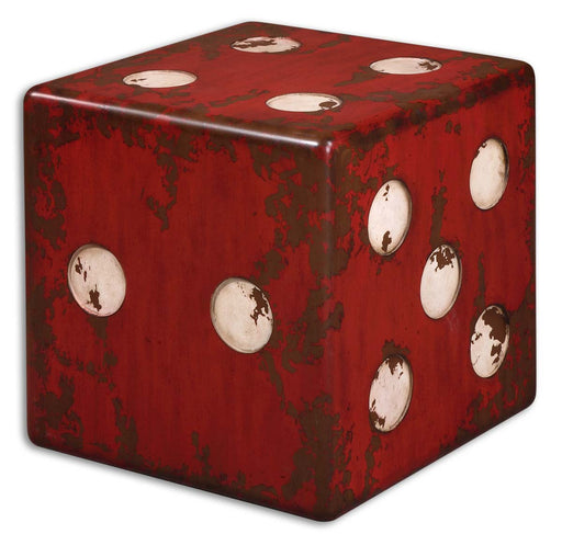 Uttermost - 24168 - Accent Table - Dice - Burnt Red