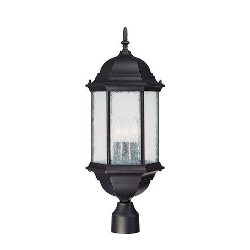 Capital Lighting - 9837BK - Three Light Outdoor Post Lantern - Main Street - Black
