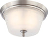 Nuvo Lighting - 60-4152 - Two Light Flush Mount - Surrey - Brushed Nickel