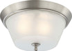 Nuvo Lighting - 60-4153 - Three Light Flush Mount - Surrey - Brushed Nickel