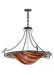 Meyda Tiffany - 112432 - Four Light Inverted Pendant - Metro Fusion - Craftsman Brown