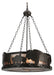 Meyda Tiffany - 112938 - Five Light Pendant - Buffalo - Timeless Bronze