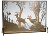 Meyda Tiffany - 113656 - Fireplace Screen - Deer On The Loose - Antique Copper