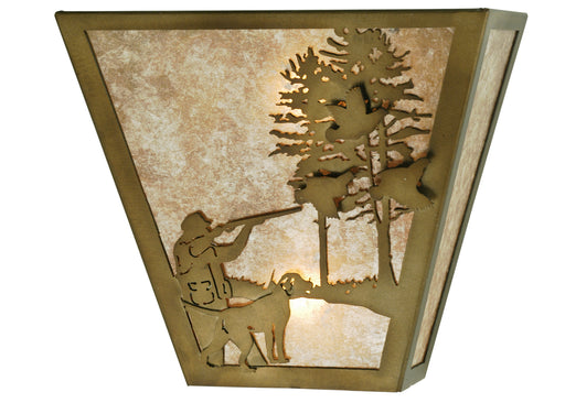 Meyda Tiffany - 112185 - Two Light Wall Sconce - Quail Hunter - Antique Copper