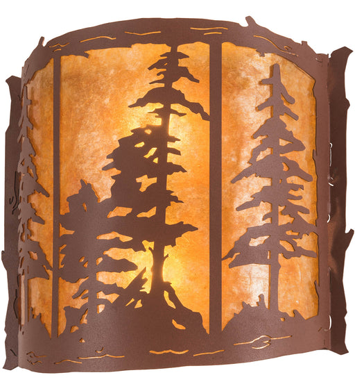 Meyda Tiffany - 113012 - Two Light Wall Sconce - Tall Pines - Rust
