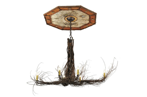 Meyda Tiffany - 111482 - Six Light Chandelier - Twigs - Mahogany Bronze