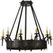 Meyda Tiffany - 112388 - Ten Light Chandelier - Costello - Wrought Iron