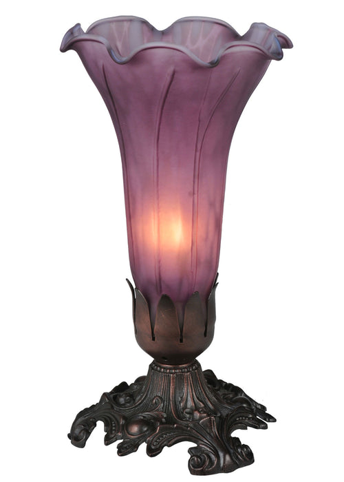 Meyda Tiffany - 11336 - One Light Accent Lamp - Lavender Pond Lily - Antique