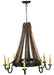 Meyda Tiffany - 113361 - Eight Light Chandelier - Barrel Stave - Rust