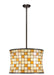 Meyda Tiffany - 113440 - Four Light Pendant - Hilton Barrel - Craftsman Brown
