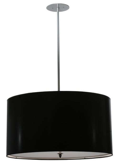 Meyda Tiffany - 113851 - Four Light Pendant - Cilindro - Brushed Nickel