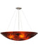 Meyda Tiffany - 115012 - Four Light Inverted Pendant - Metro Fusion - Amber/Screen/Green Clear Chunks