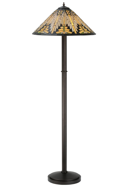 Meyda Tiffany - 115434 - Three Light Floor Base - Nuevo - Mahogany Bronze