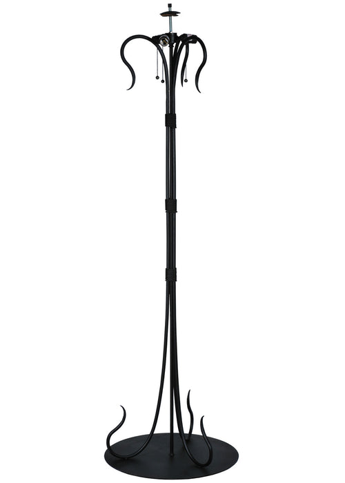 Meyda Tiffany - 115470 - Three Light Floor Base - Revival - Black Powdercoat