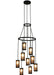 Meyda Tiffany - 115771 - Nine Light Chandelier - Cartier - Costello Black/Silver Mica