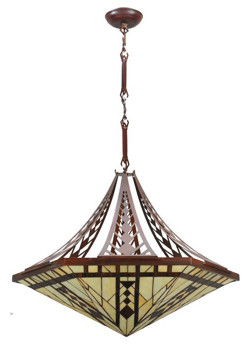 Meyda Tiffany - 115997 - Inverted Pendant - Sonoma - Red Rust