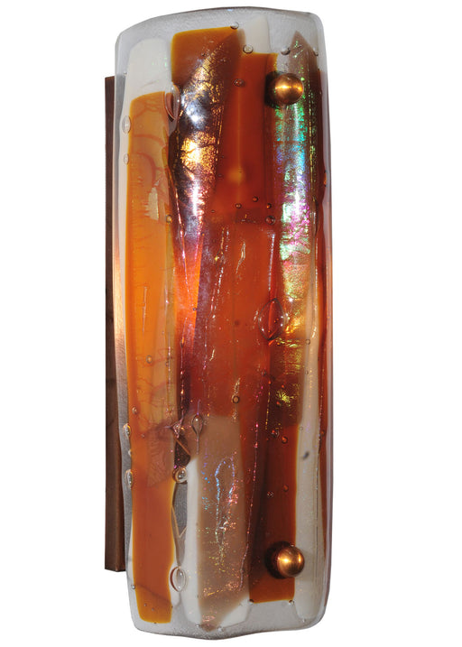Meyda Tiffany - 116174 - One Light Wall Sconce - Metro Fusion - Transparent Copper