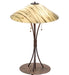 Meyda Tiffany - 117160 - Three Light Table Lamp - Metro Fusion - Rust