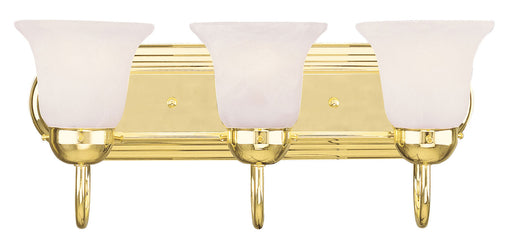 Livex Lighting - 1073-02 - Three Light Bath Vanity - Riviera - Polished Brass