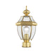Livex Lighting - 2153-02 - One Light Outdoor Post-Top Lanterm - Monterey - Polished Brass
