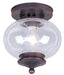 Livex Lighting - 5032-07 - One Light Ceiling Mount - Harbor - Bronze