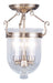 Livex Lighting - 5081-01 - Three Light Ceiling Mount - Jefferson - Antique Brass