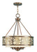 Livex Lighting - 8675-64 - Five Light Chandelier - Avalon - Palacial Bronze w/ Gilded Accents