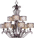 Maxim - 21156WHUB - Nine Light Chandelier - Mondrian - Umber Bronze