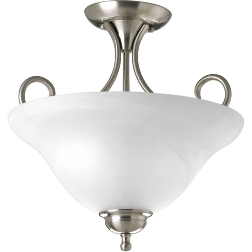 Progress Lighting - P3460-09 - Two Light Close-to-Ceiling - Etched Glass - Brushed Nickel