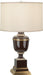 Robert Abbey - 2502X - One Light Table Lamp - Annika - Chocolate Lacquered Paint/Natural Brass w/ Ivory Crackle