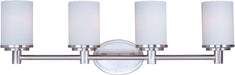 Maxim - 9054SWSN - Four Light Bath Vanity - Cylinder - Satin Nickel