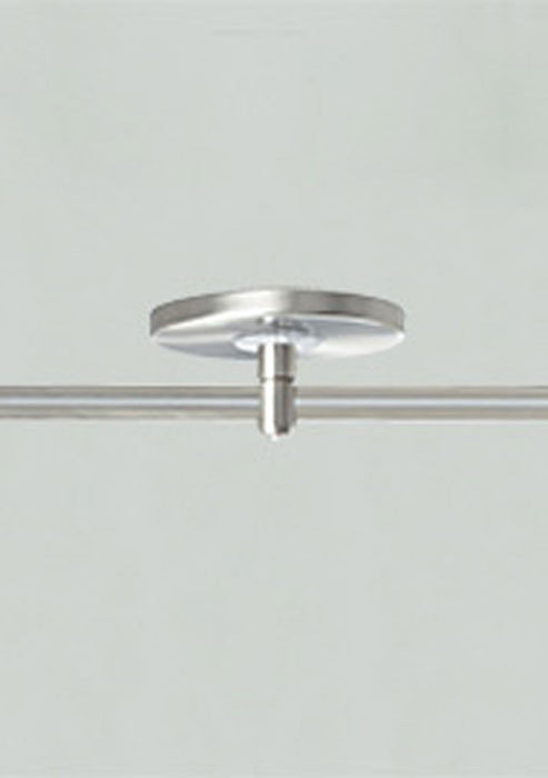 Tech Lighting - 700MOP4C01S - MonoRail 4`` Round Power Feed Canopy Low-Profile Single-Feed - Satin Nickel