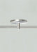 Tech Lighting - 700MOP4C01S - MonoRail 4`` Round Power Feed Canopy Low-Profile Single-Feed - Satin Nickel