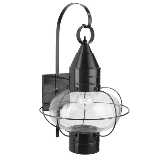 Norwell Lighting - 1509-BL-CL - One Light Wall Mount - Classic Onion Large Wall - Black