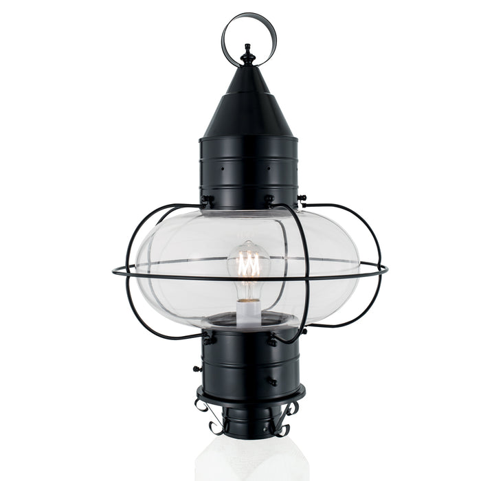 Norwell Lighting - 1510-BL-CL - One Light Post Mount - Classic Onion Large Post - Black