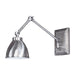 Norwell Lighting - 8471-PW-MS - One Light Swing Arm Wall Sconce - Maggie Swing Arm Sconce - Pewter