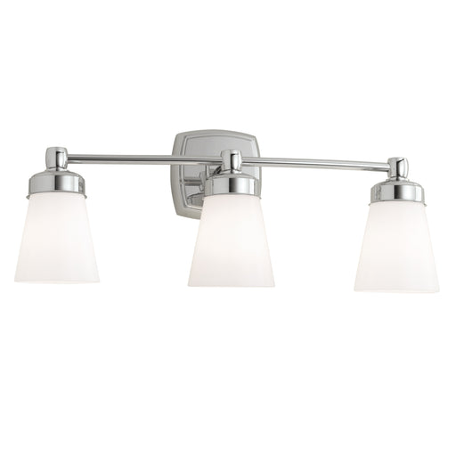 Norwell Lighting - 8933-CH-SO - Three Light Wall Sconce - Soft Square 3 Light Sconce - Chrome